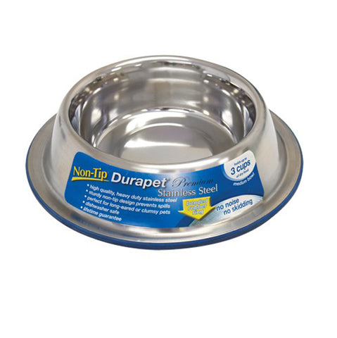 OUR PETS COMPANY - Durapet Non-Tip Bowl - Small