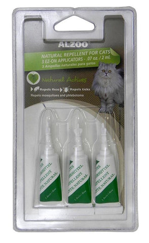 ALZOO - Natural Flea & Tick Spot On Repellent for Cats