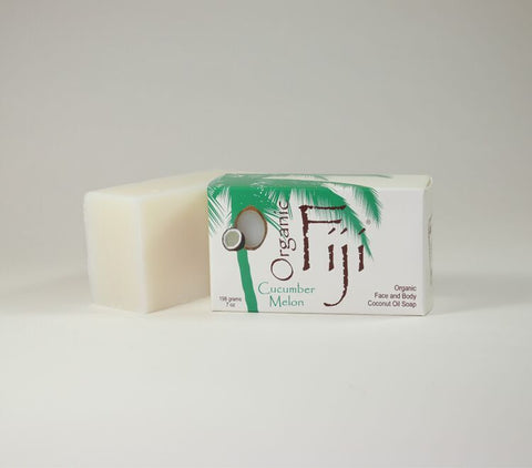 Organic Fiji Coconut Oil Soap  Cucumber Melon