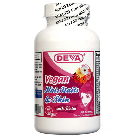 Deva Nutrition Vegan Hair Nails Skin Support