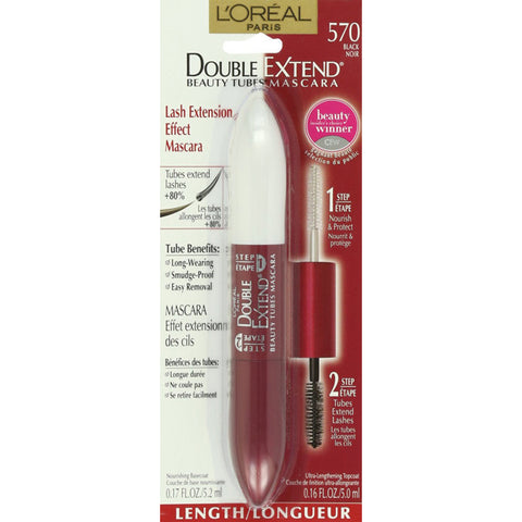 L'OREAL - Double Extend Beauty Tubes Mascara 570 Black