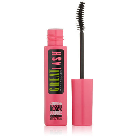 MAYBELLINE - Great Lash Curved Brush Washable Mascara 120 Blackest Black