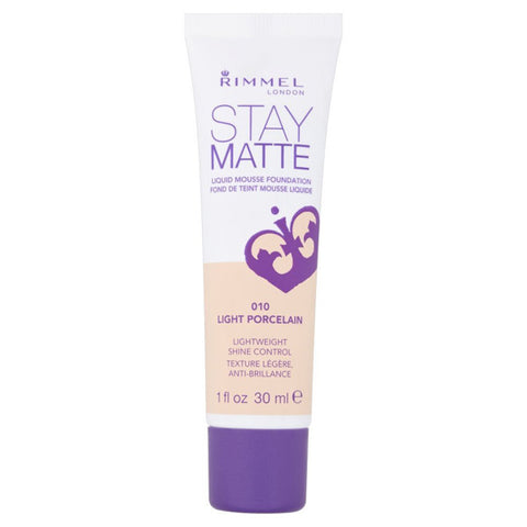 RIMMEL - Stay Matte Liquid Mousse Foundation #010 Light Porcelain