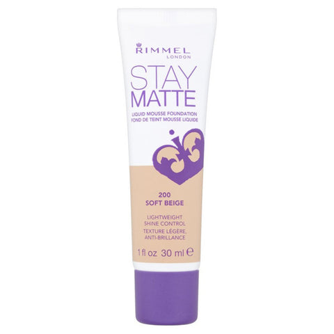 RIMMEL - Stay Matte Liquid Mousse Foundation #200 Soft Beige