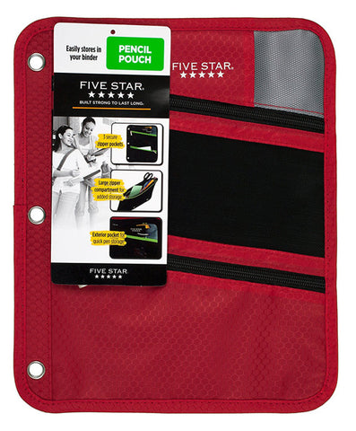 FIVE STAR - First Gear Zipper Pencil Pouch Assorted