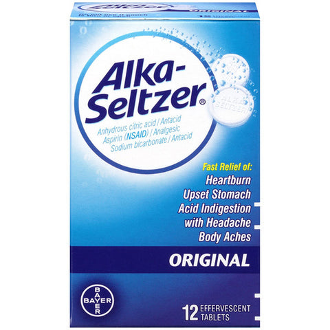 ALKA-SELTZER - Original Effervescent Tablets with Aspirin