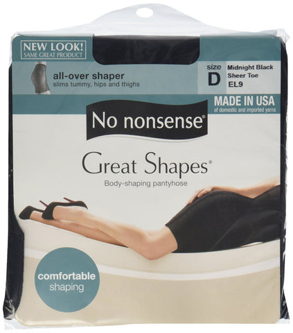 NO NONSENSE - Body Shaping Pantyhose Midnight Black Size D