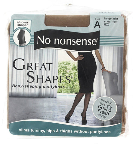 NO NONSENSE - Body Shaping Pantyhose Beige Mist Size A