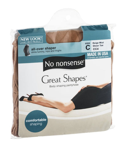 NO NONSENSE - Body Shaping Pantyhose Beige Mist Size C