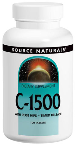 Source Naturals Vitamin C 1500 Timed Release with Rose Hips