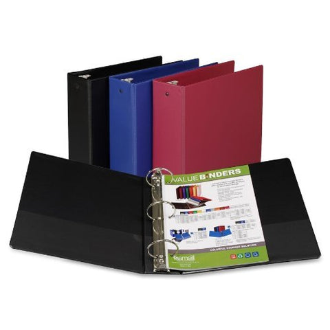 SAMSILL - Value Storage Ring Binder Assorted Colors