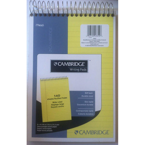 MEAD - Cambridge Writing Pads 6" x 9" Page Size