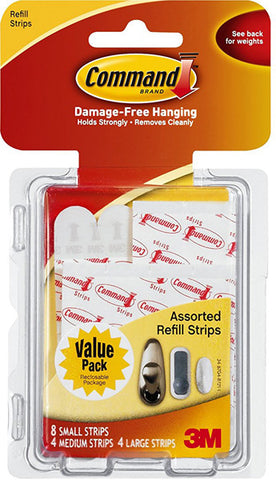 COMMAND - Assorted Refill Strips White