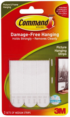 COMMAND - Picture Hanging Interlocking Fastener Medium White