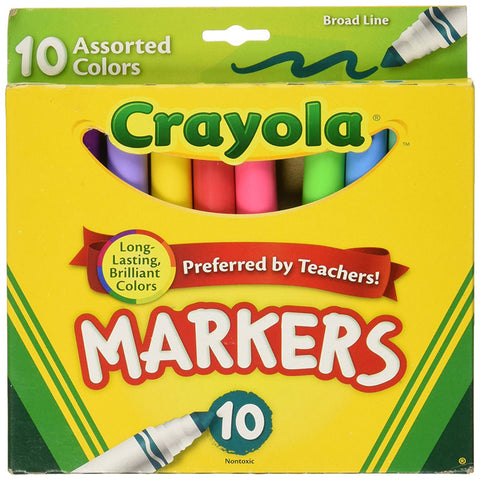 CRAYOLA - Broad Line Markers Assorted Colors