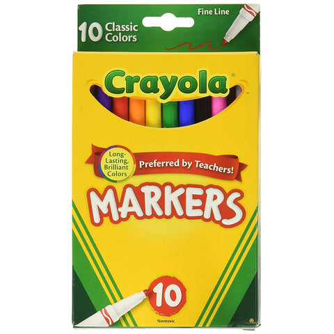 CRAYOLA - Fine Line Markers Classic Colors