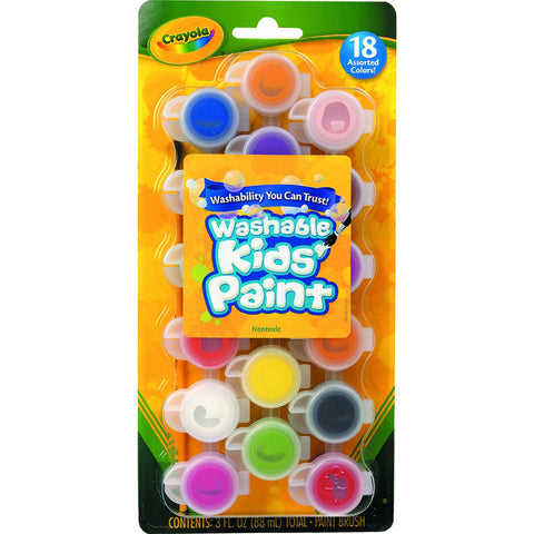 CRAYOLA - Washable Kid's Paint, Assorted Colors