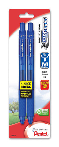 PENTEL - EnerGel-X Roller Gel Pens Medium (0.7 mm) Blue Ink