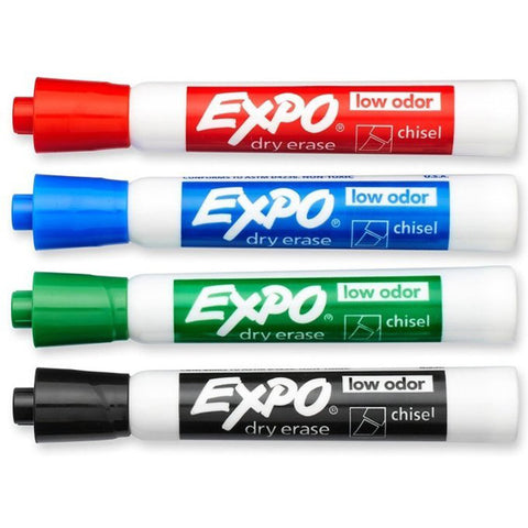 EXPO - Dry Erase Markers Chisel Tip Assorted Colors