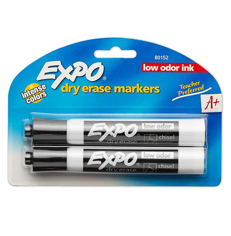 EXPO - Dry Erase Markers Chisel Tip Black