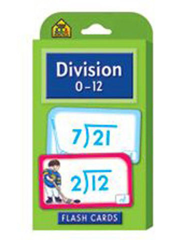 SCHOOL ZONE - Division 0-12 Flash Cards
