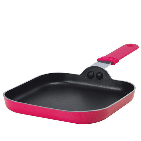 ECOLUTION - Kitchen Extras Square Griddle Mini Pink