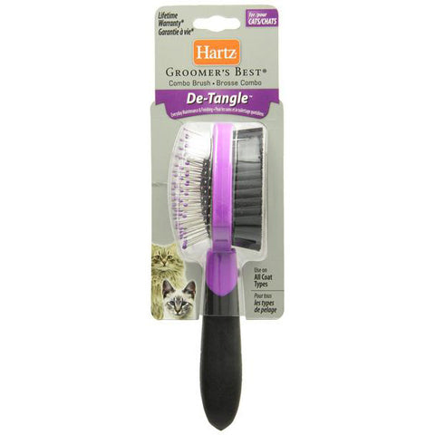 HARTZ - Groomer's Best Combo Brush for Cats