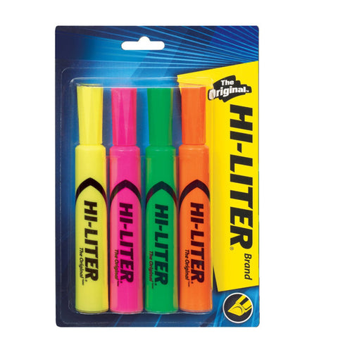 HI-LITER - Desk-Style Highlighters Assorted Colors