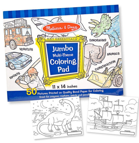 MELISSA & DOUG - Jumbo Coloring Pad Blue