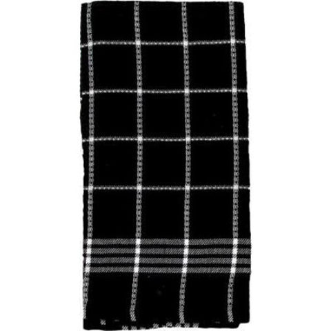 J&M - Waffleweave Kitchen Towel Black