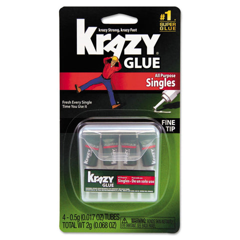 ELMERS - Krazy Glue Instant All Purpose Single Use Tubes