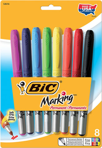 BIC Marking Permanent Marker Fine Point Assorted Colors