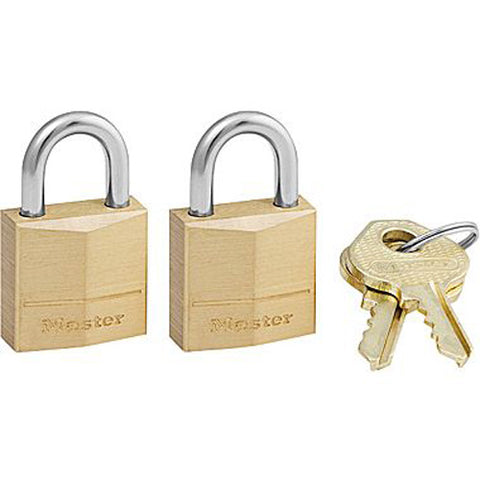 MASTER LOCK - Solid Brass Body Padlock 3/4in (19mm) Wide