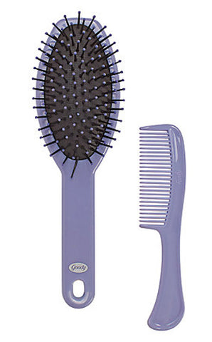 GOODY - Metallic Plastic Cushion Brush & Comb