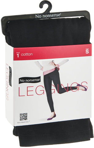 NO NONSENSE - Cotton Leggings Black Small