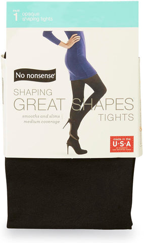 NO NONSENSE - Great Shapes Opaque Shaping Tight Black Small