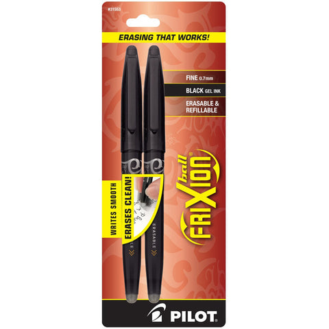 PILOT - FriXion Ball Erasable Gel Pens, Fine Point Black