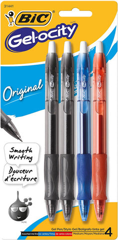 BIC - Velocity Gel Retractable Pen 0.7 mm Assorted Colors