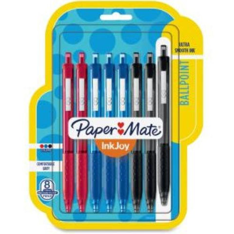 PAPER MATE - InkJoy 550 Ballpoint Pen Retractable Black/Red/Blue Medium