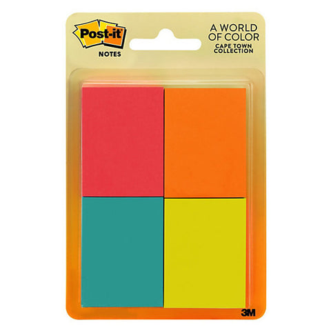 POST-IT - Notes 1.5 in x 2 in Cape Town Collection