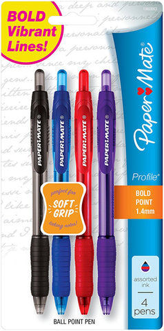 PAPER MATE - Profile Retractable Ballpoint Pens Assorted Colors