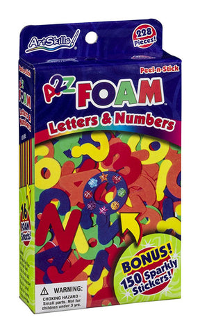 ARTSKILLS - Foam Letters & Numbers Peel-n-Stick