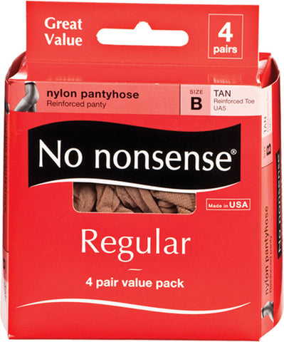 NO NONSENSE - Regular Pantyhose Reinforced Toe Size B Tan