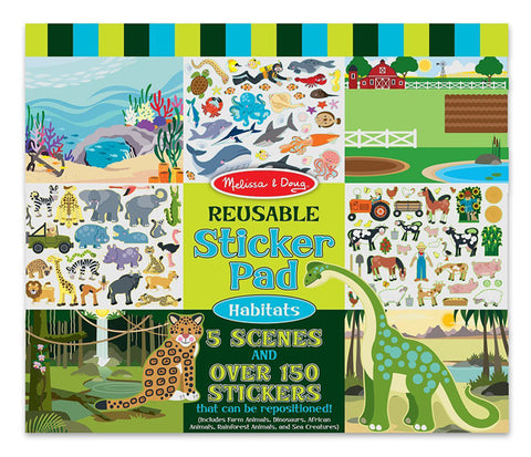 MELISSA & DOUG - Reusable Sticker Pad Habitats