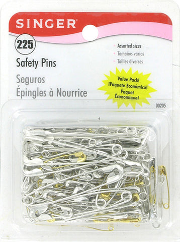 SINGER - Assorted Safety Pins Multisize