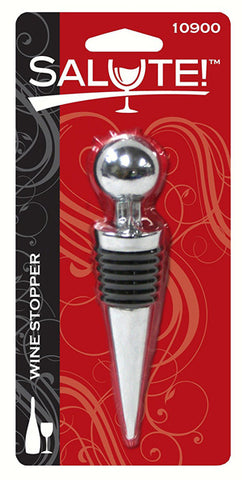 SALUTE! - Wine Stopper, Black