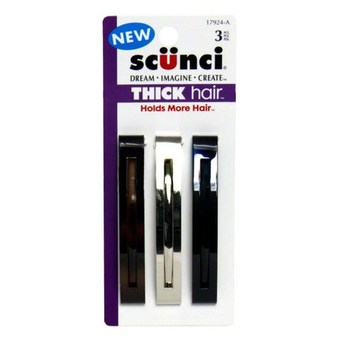 SCUNCI - Thick Hair Barrettes