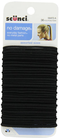 SCUNCI - Large No Damage Elastics Black