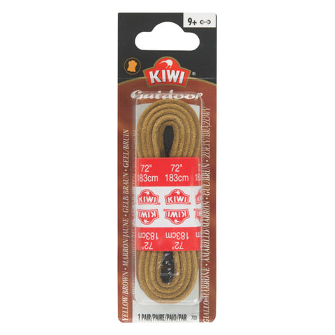 KIWI - Yellow and Brown Outdoor Shoe Laces 72"