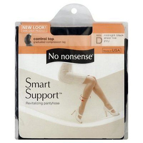 NO NONSENSE - Smart Support Control Top Pantyhose Black Size D